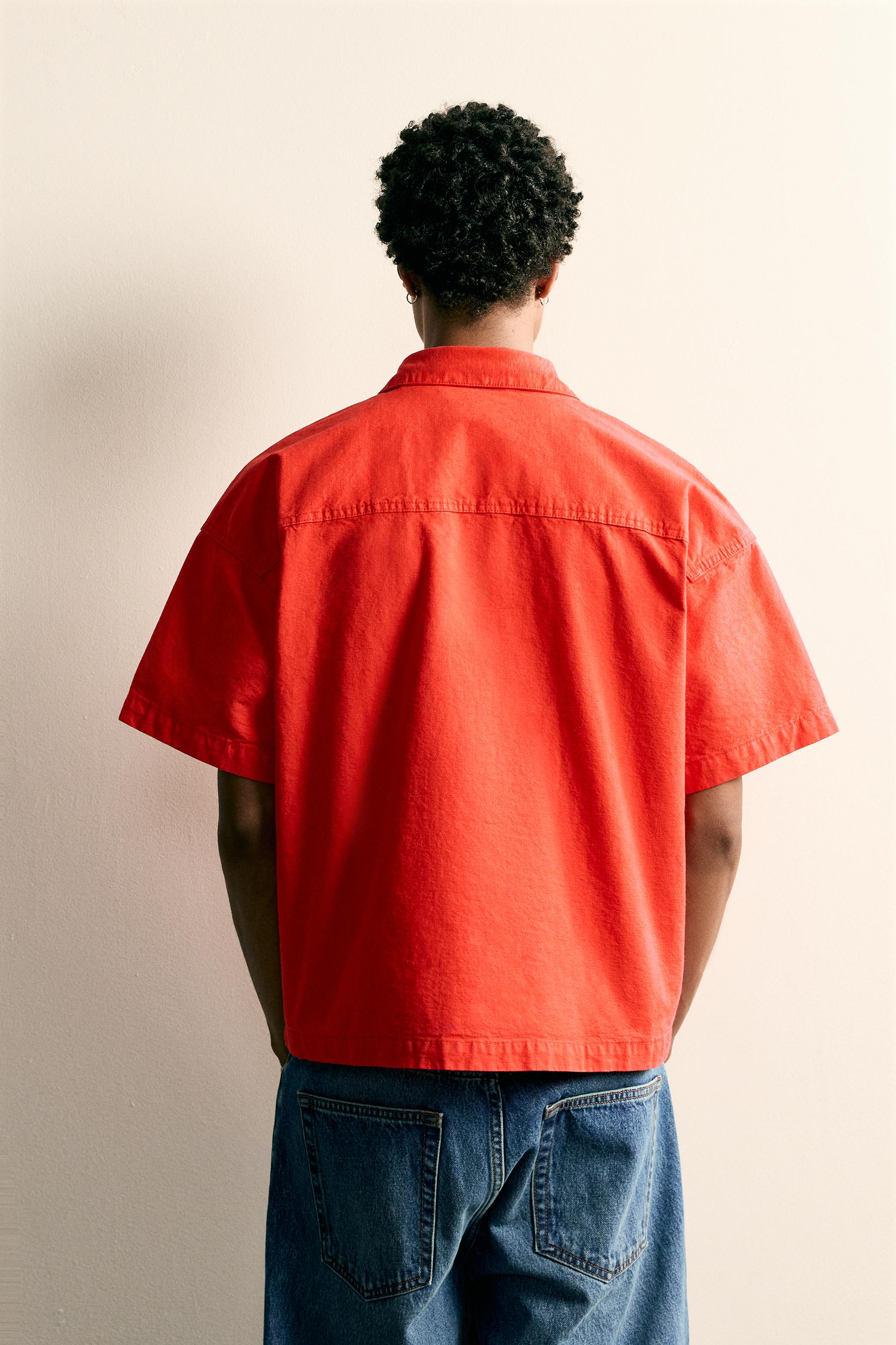 BOXY FIT DENIM POLO